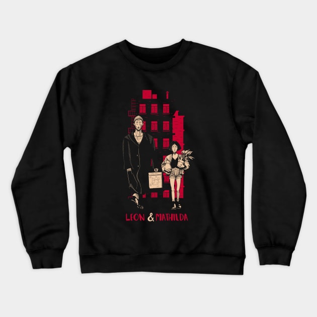 Leon & Mathilda  -Dark Edition- Crewneck Sweatshirt by Tronyx79